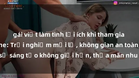 gái việt làm tình lợi ích khi tham gia sex online không che: Trải nghiệm mới lạ, không gian an toàn, sự sáng tạo không giới hạn, thỏa mãn nhu cầu tình dục của bạn.